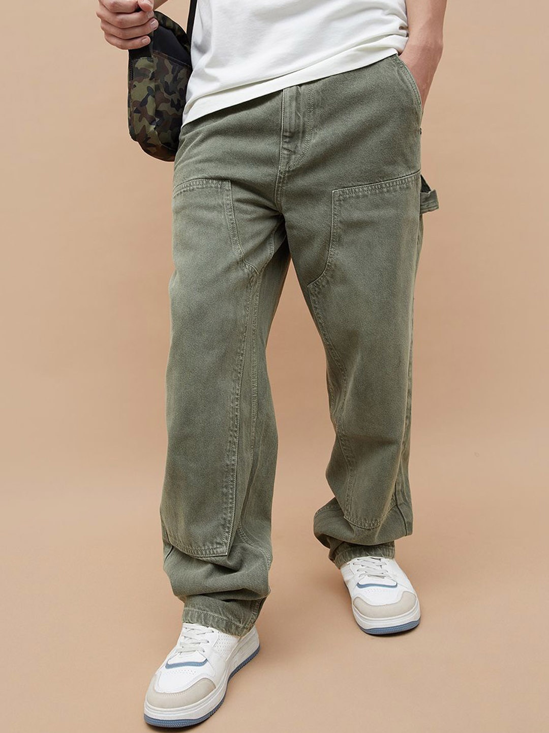 

Forca Men Mid-Rise Relaxed Fit Jeans, Olive