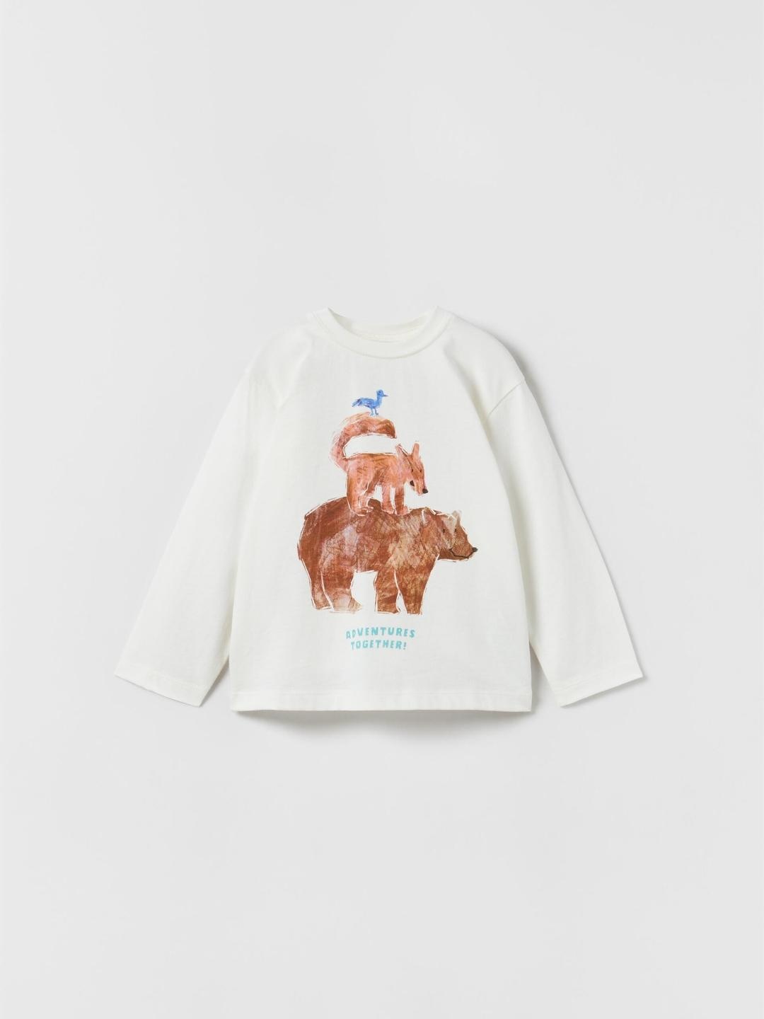 

ZARA Kids-Unisex Beige Tshirts