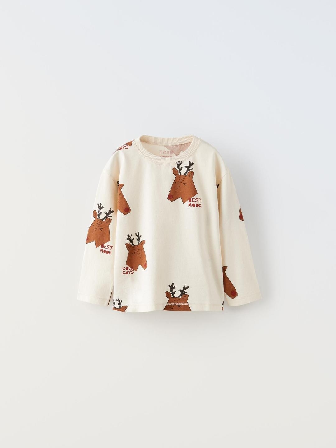 

ZARA Kids-Unisex Beige Tshirts