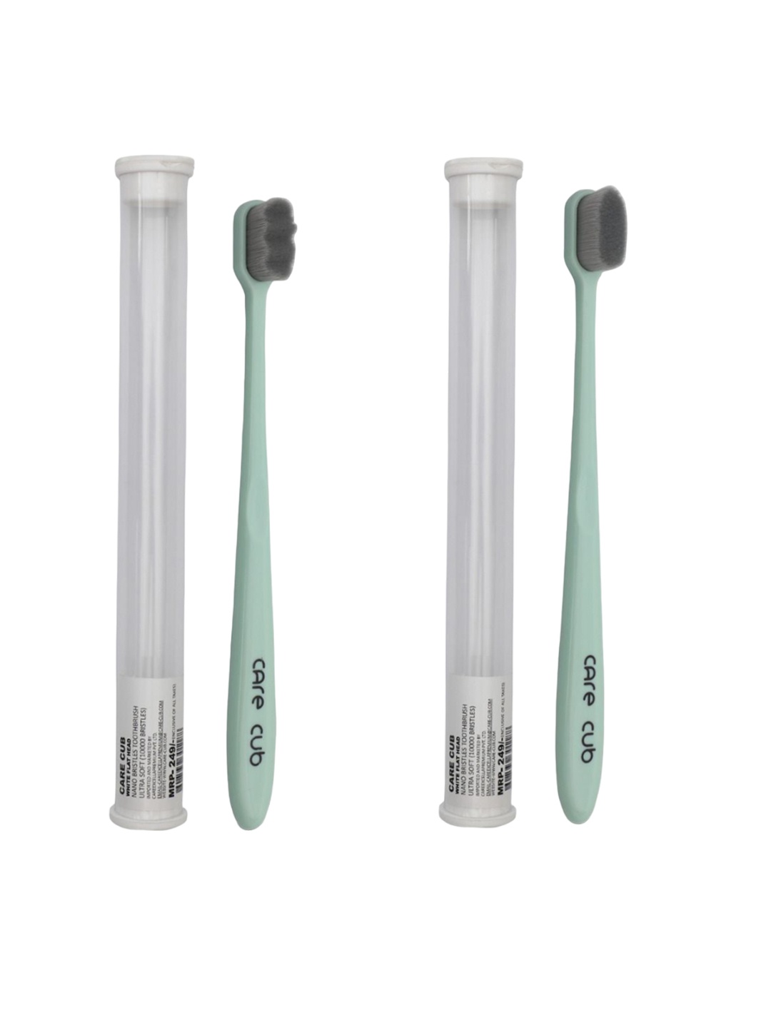 

CARE CUB Set Of 2 Zig Zag Ultra Soft Nano Sensitive Teeth Toothbrush - Green
