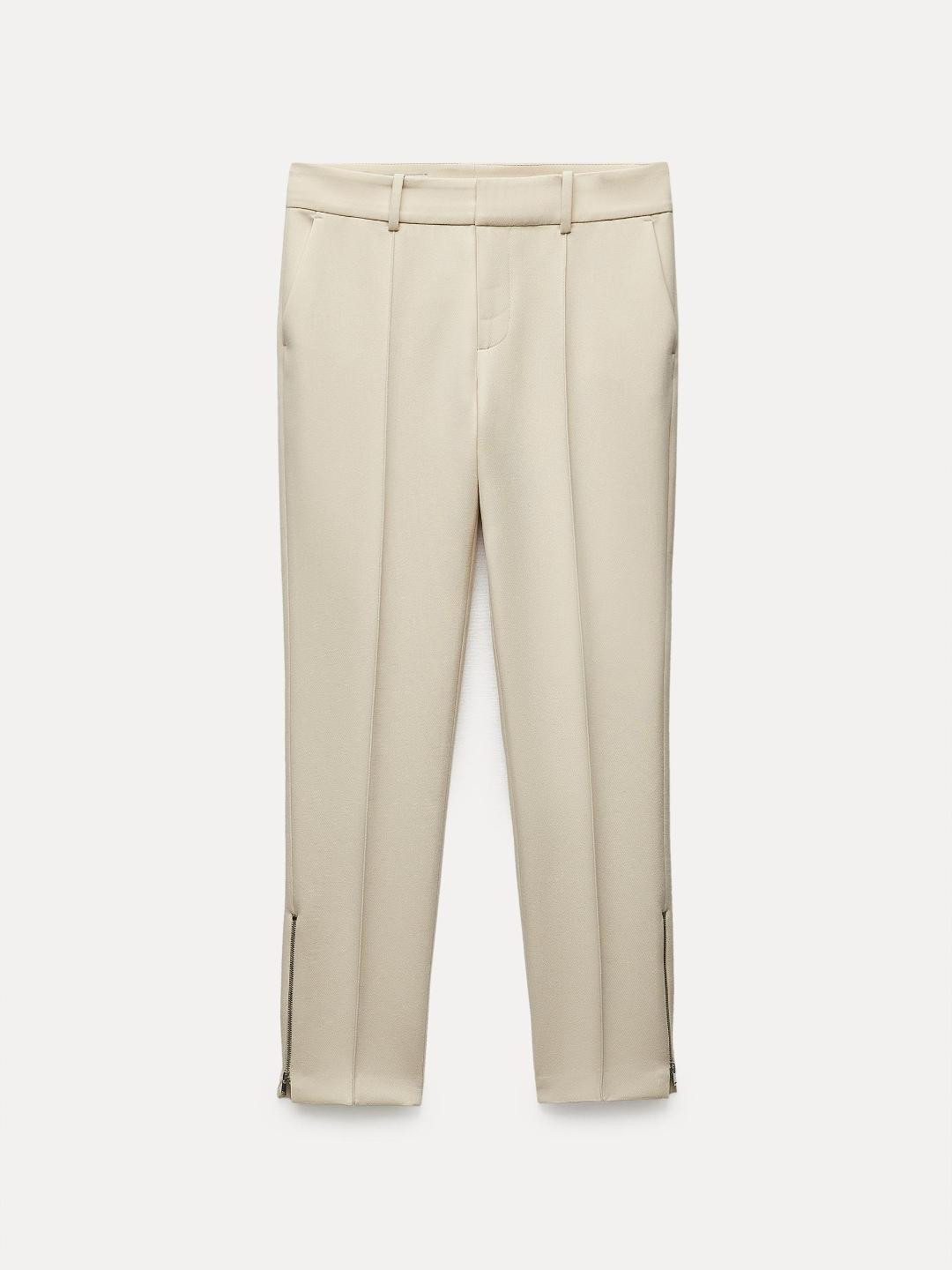 

ZARA Women Beige Trousers