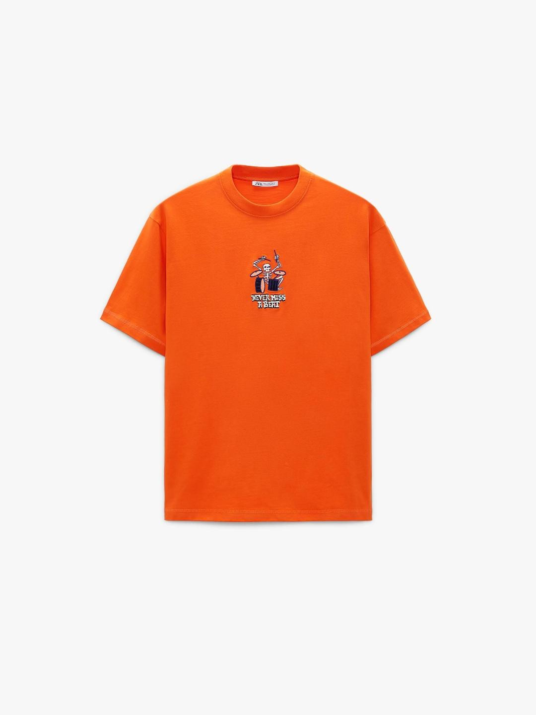 

ZARA Men Orange Tshirts