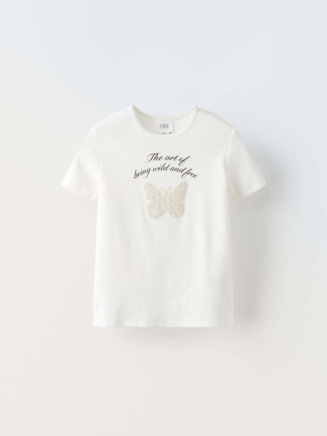

ZARA Girls White Tshirts