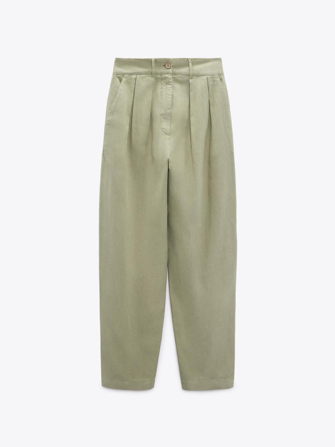 

ZARA Women Khaki Trousers