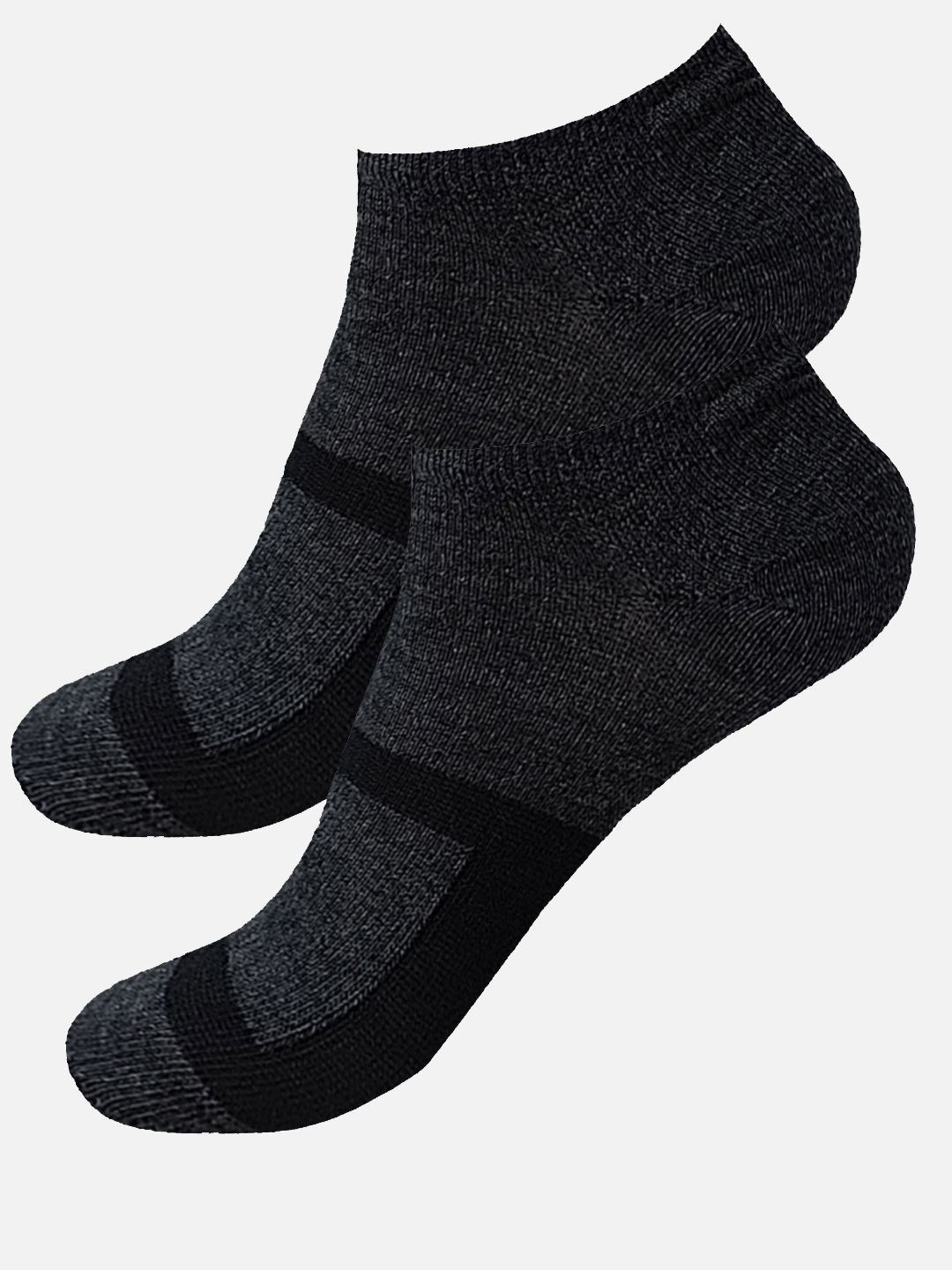 

FIMS Men Ankle Length Patterned Sports Socks, Grey melange