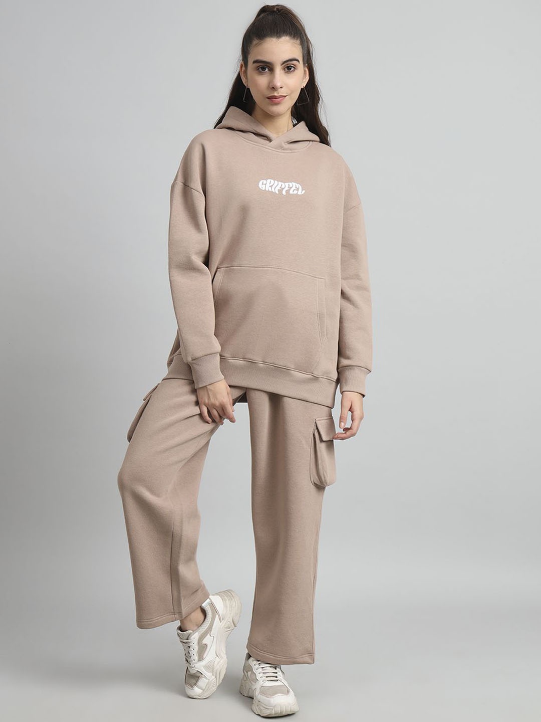

GRIFFEL Sweatshirt & Trouser Co-Ords, Camel brown