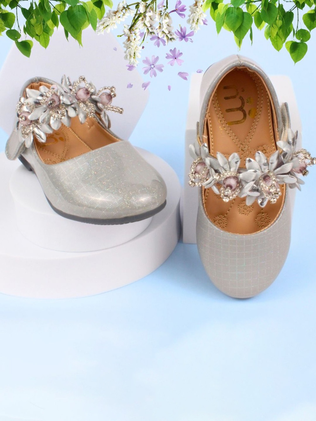 

BAESD Girls Ballerinas Flats, Grey