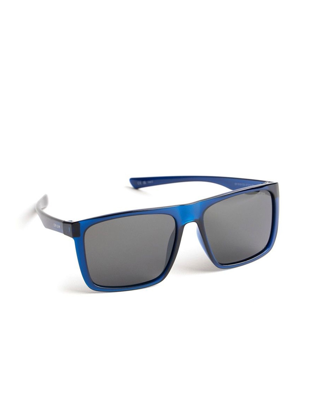 

OPIUM Men Wayfarer Sunglasses with Polarised and UV Protected Lens OP-10197-C03-57, Blue