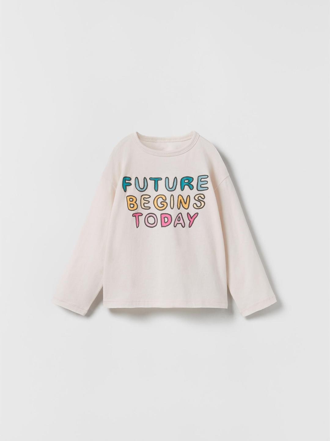 

ZARA Kids-Unisex Beige Tshirts