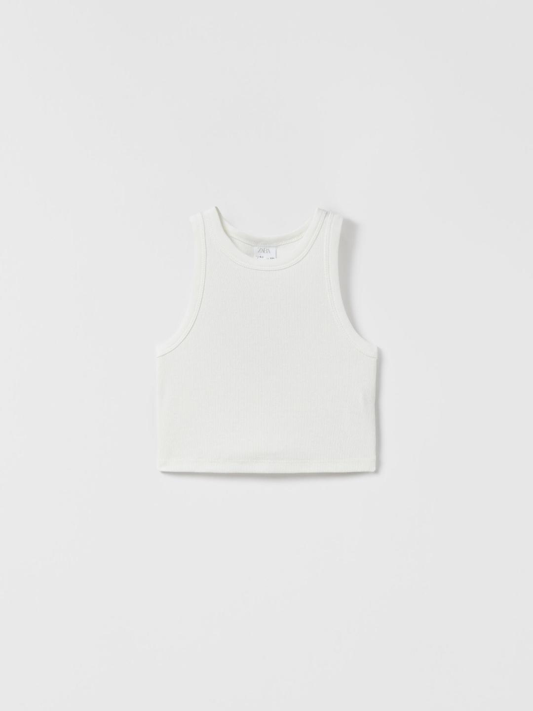 

ZARA Girls White Tshirts
