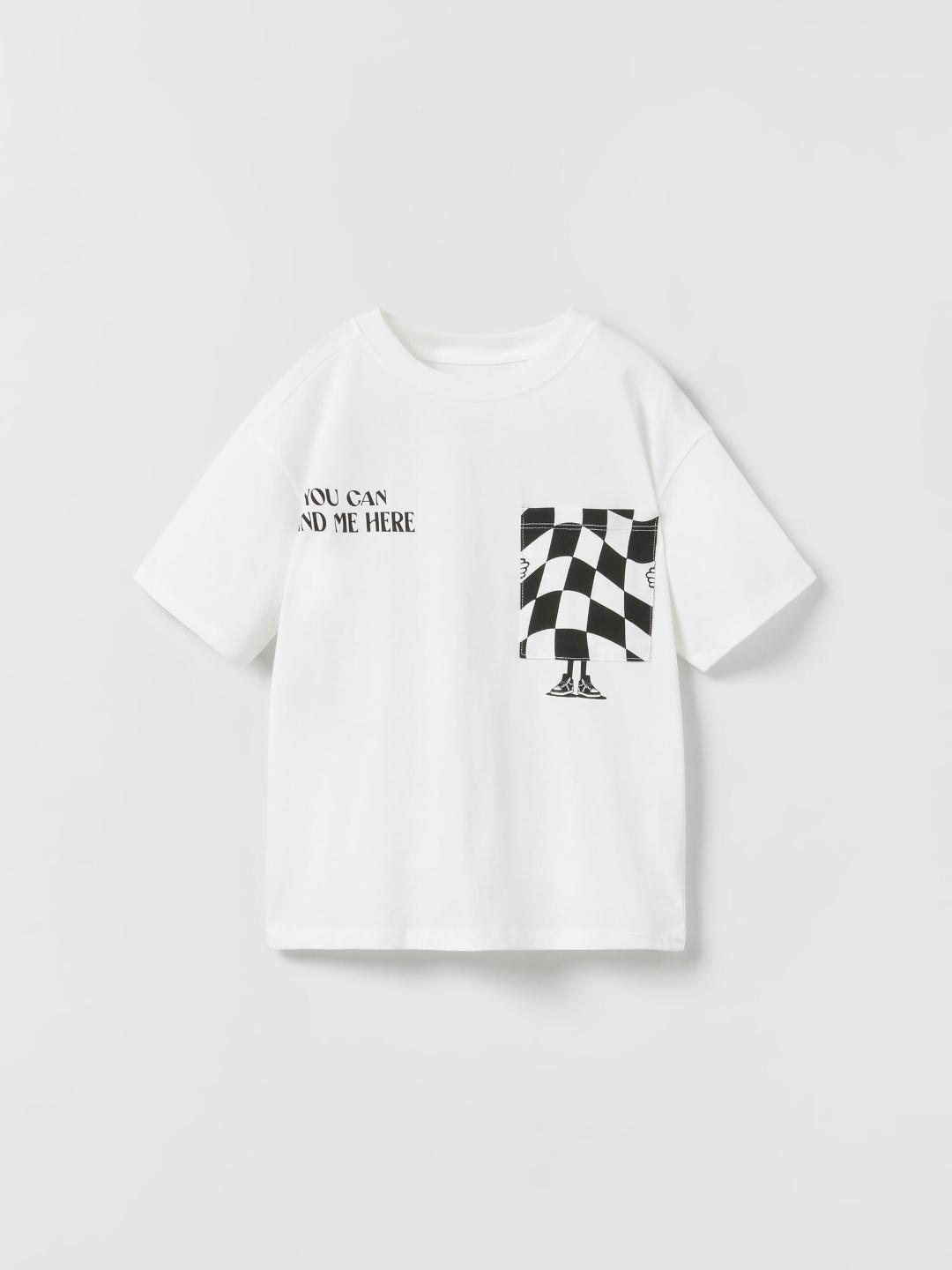 

ZARA Boys White Tshirts