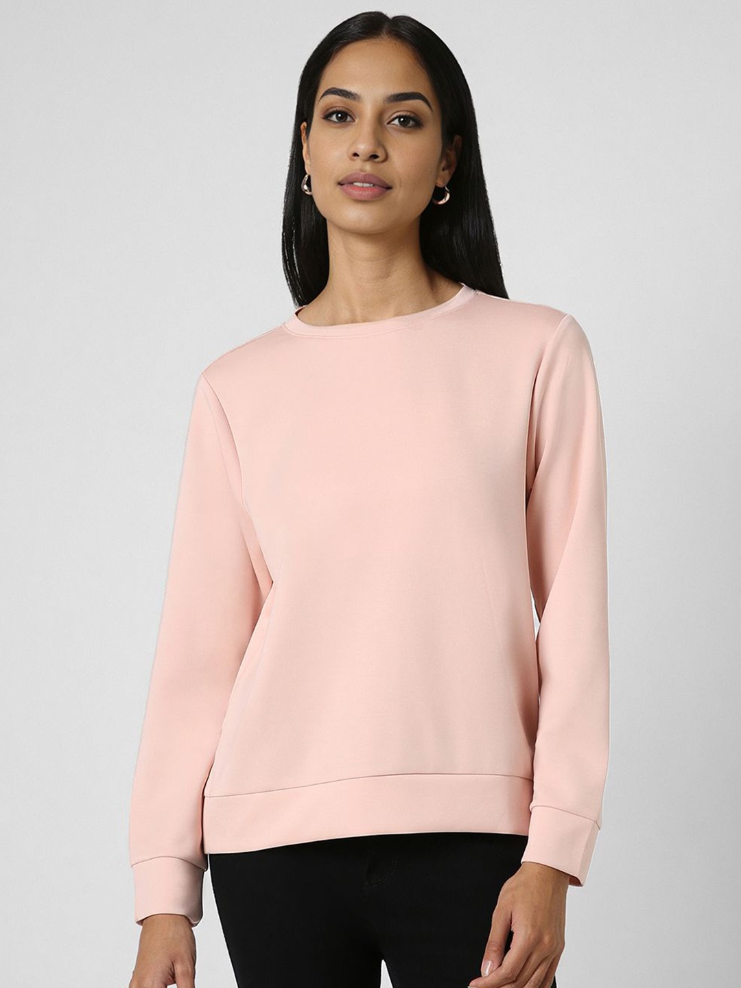 

Van Heusen Woman Cotton Pullover Sweatshirt, Peach