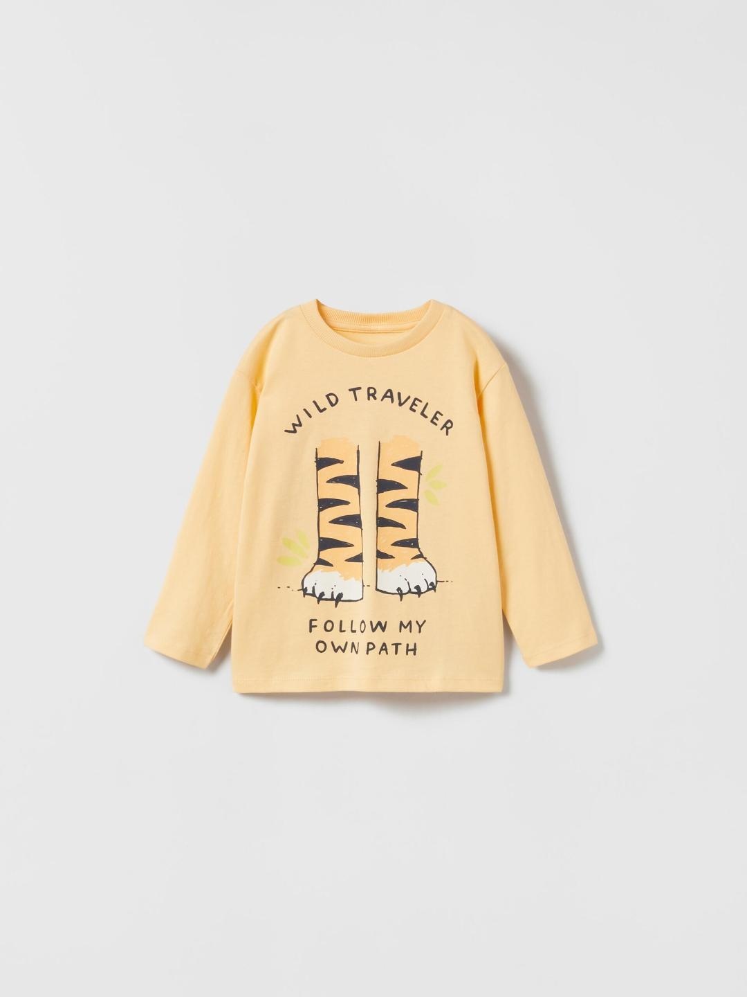 

ZARA Kids-Unisex Yellow Tshirts