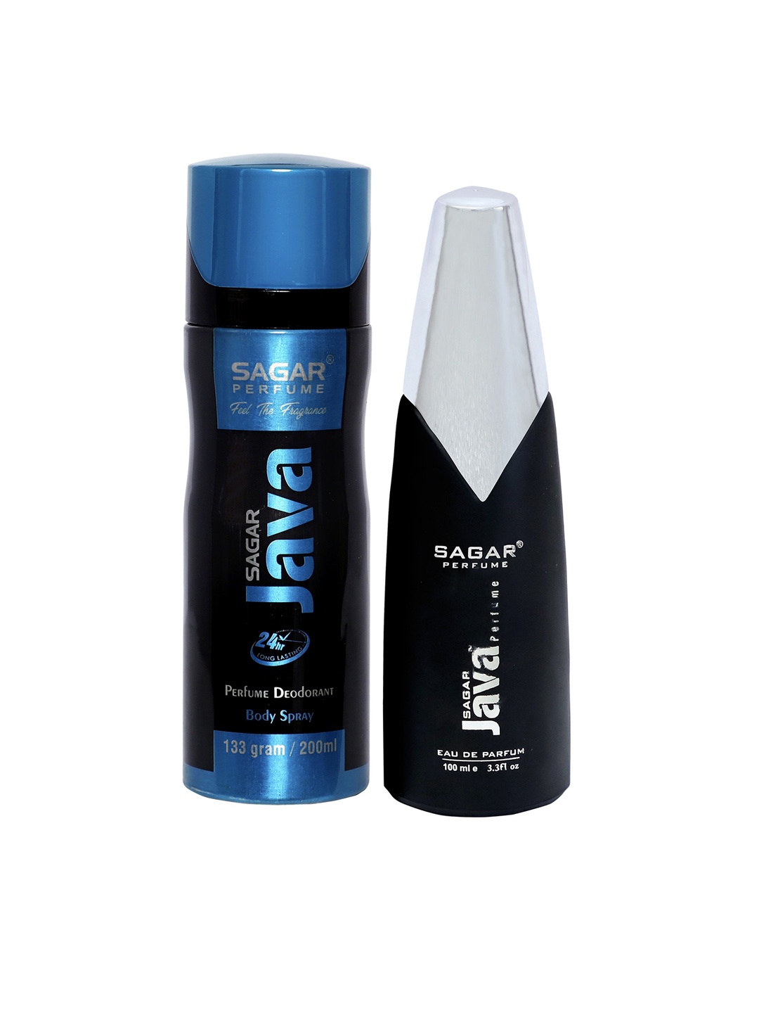 

SAGAR PERFUMERY Set Of 2 Java Eau de Parfum 200 ml & Deodorant Body Spray 100ml, Black