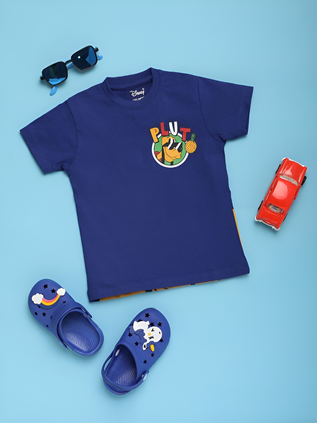 

V-Mart Boys Printed T-shirt, Blue
