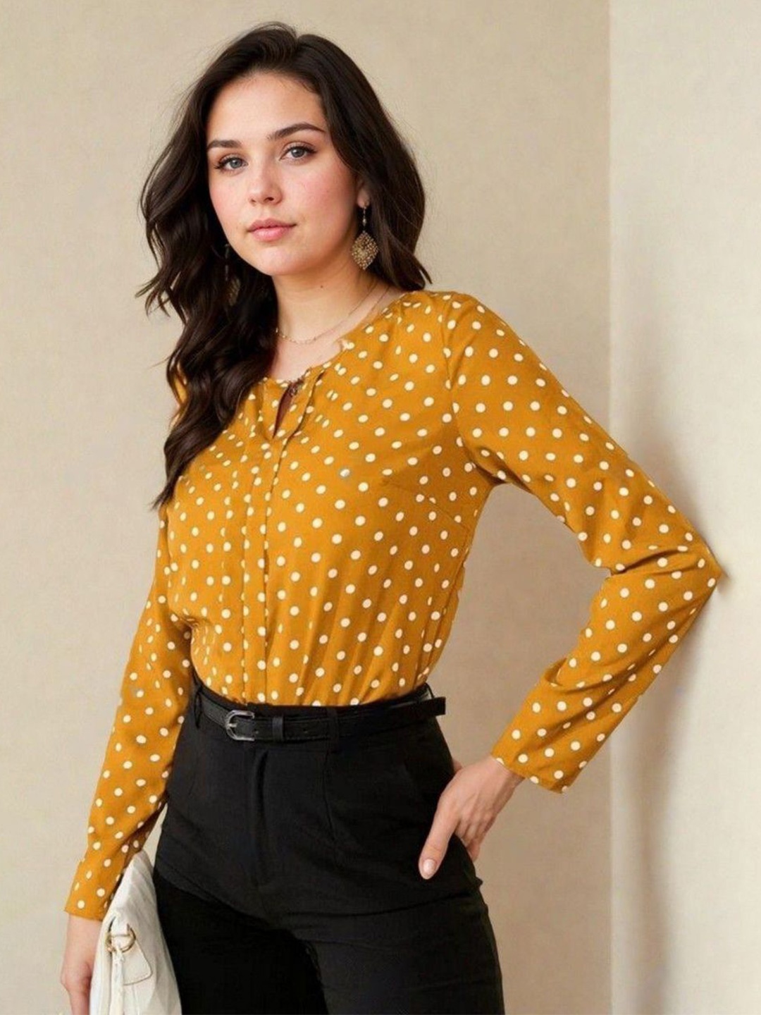 

Kotty Women Polka Dot Printed RegularTop, Multi