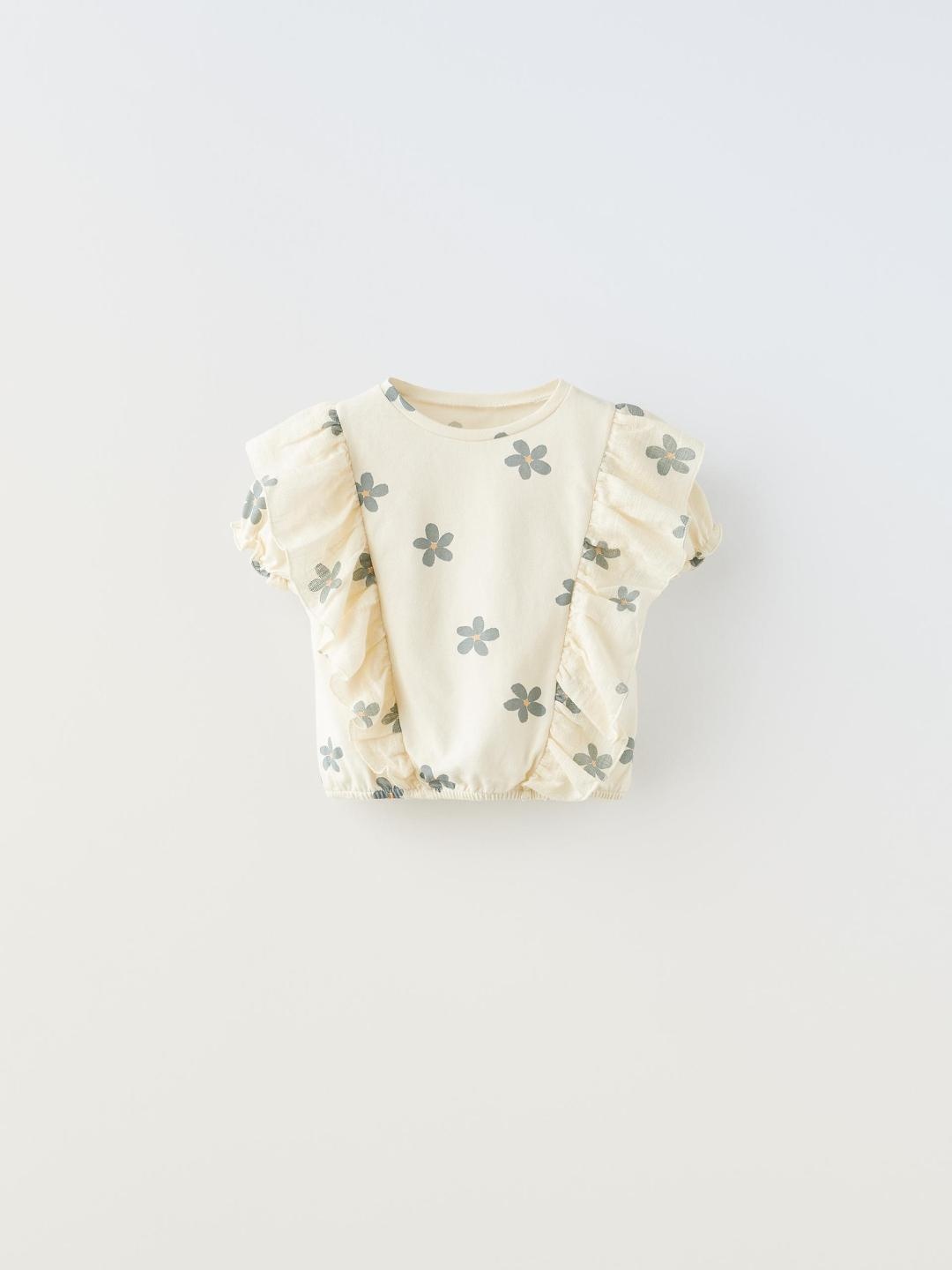 

ZARA Kids-Unisex Beige Tshirts
