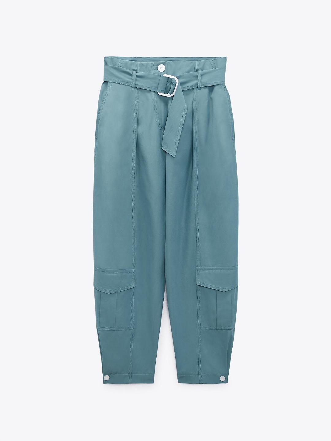 

ZARA Women Grey Trousers