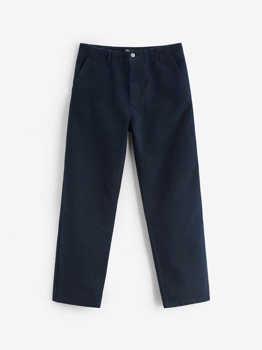 

ZARA Men Navy Blue Trousers