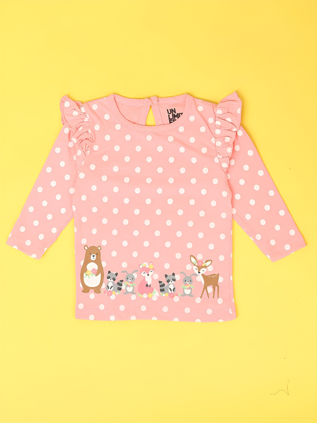 

V-Mart Kids Printed T-shirt, Pink