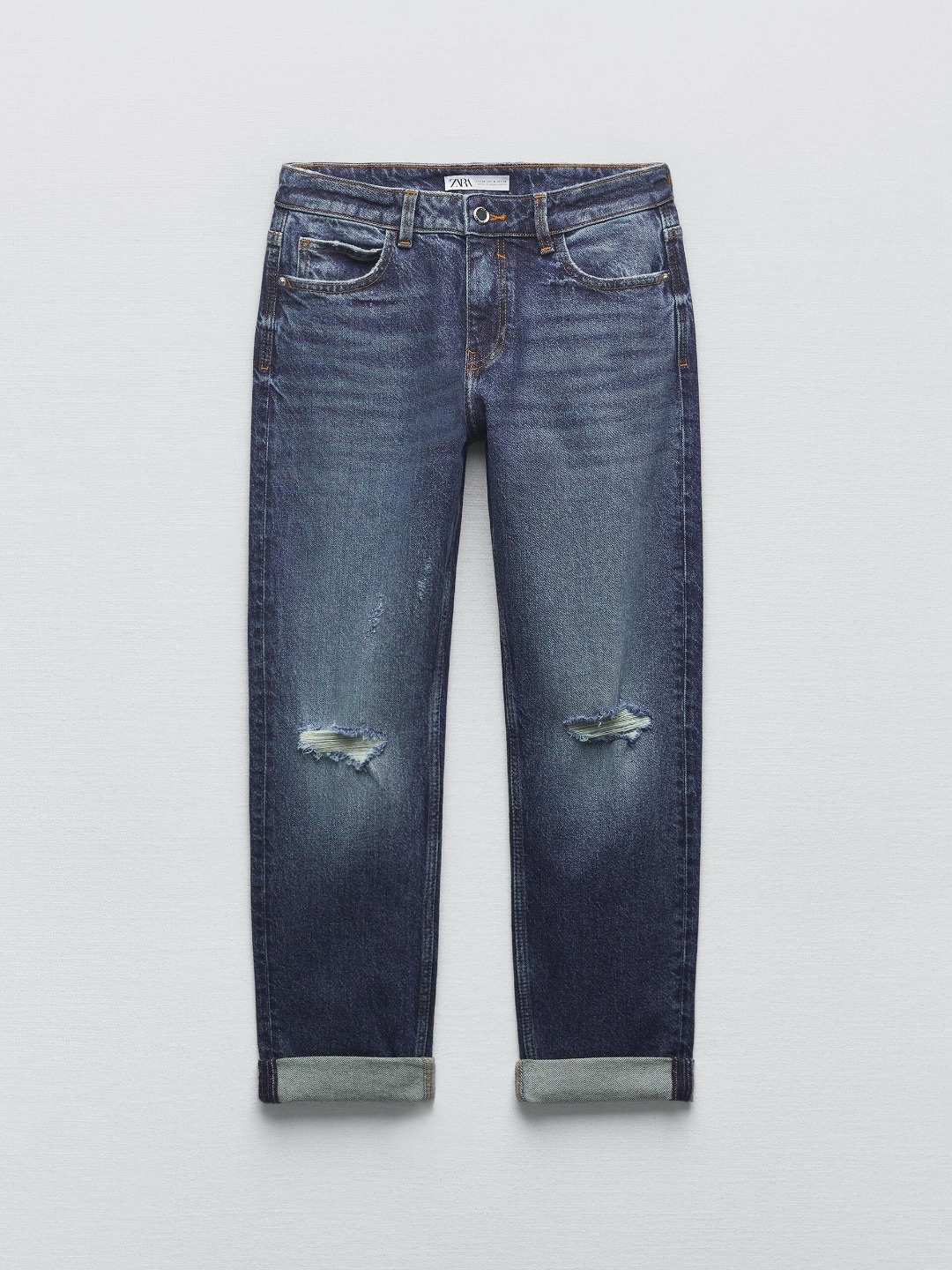 

ZARA Women Navy Blue Trousers