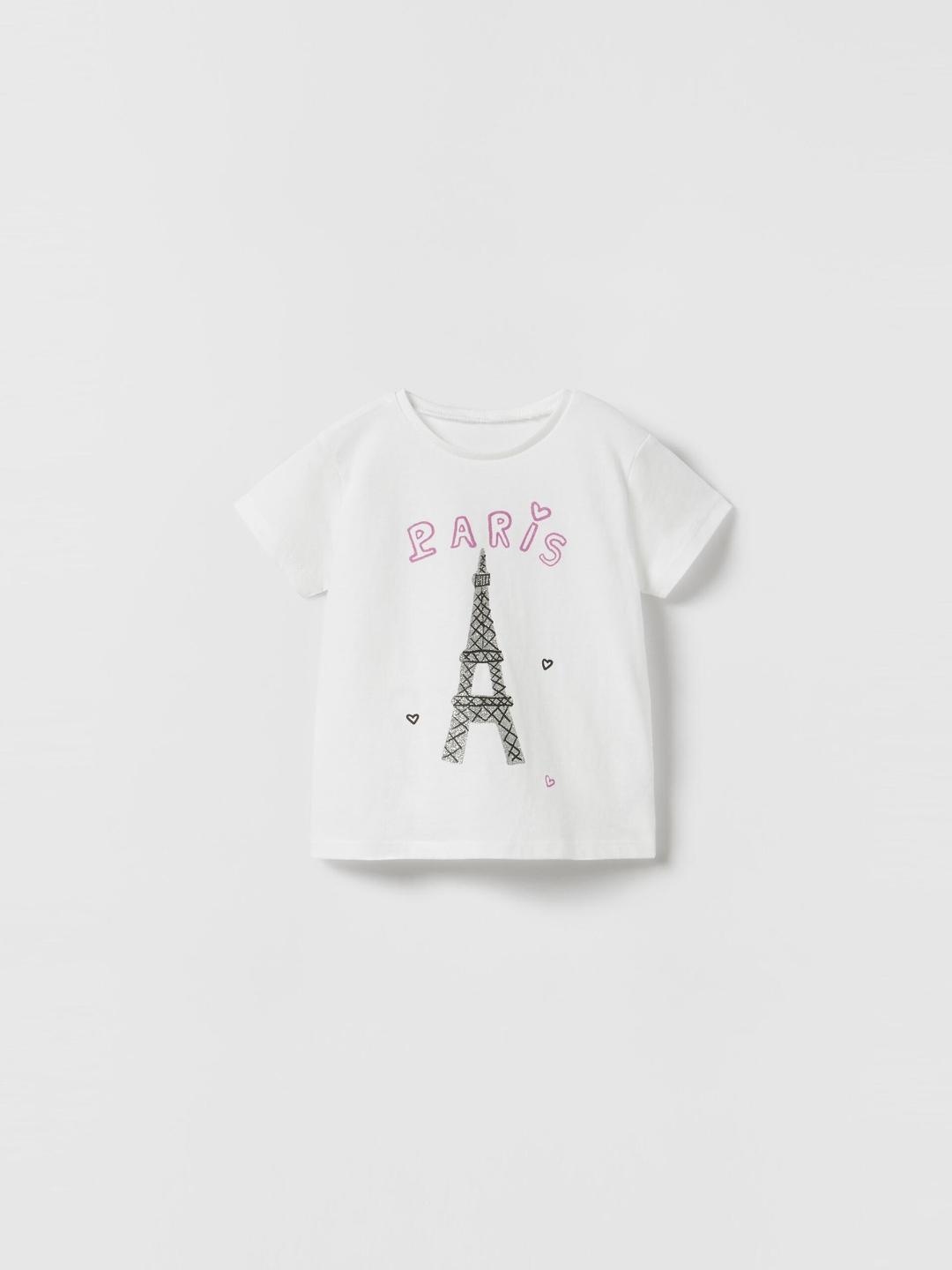 

ZARA Kids-Unisex White Tshirts