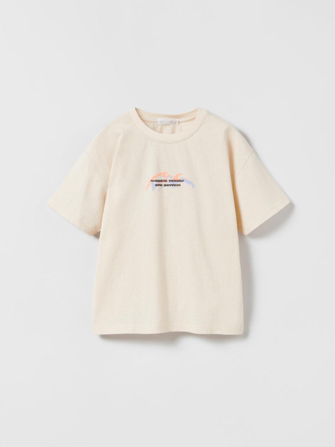 

ZARA Boys Beige Tshirts