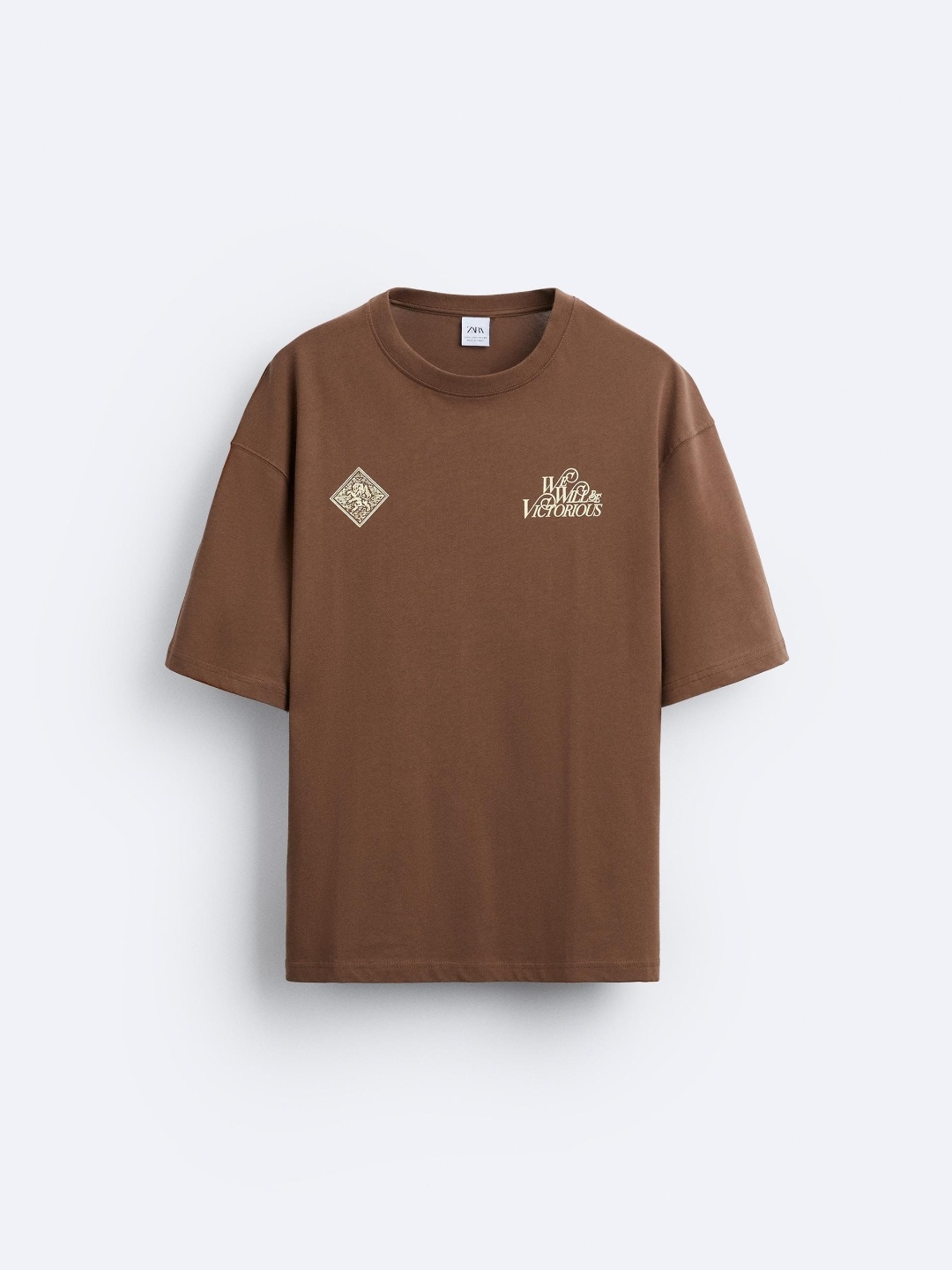 

ZARA Men Brown Tshirts