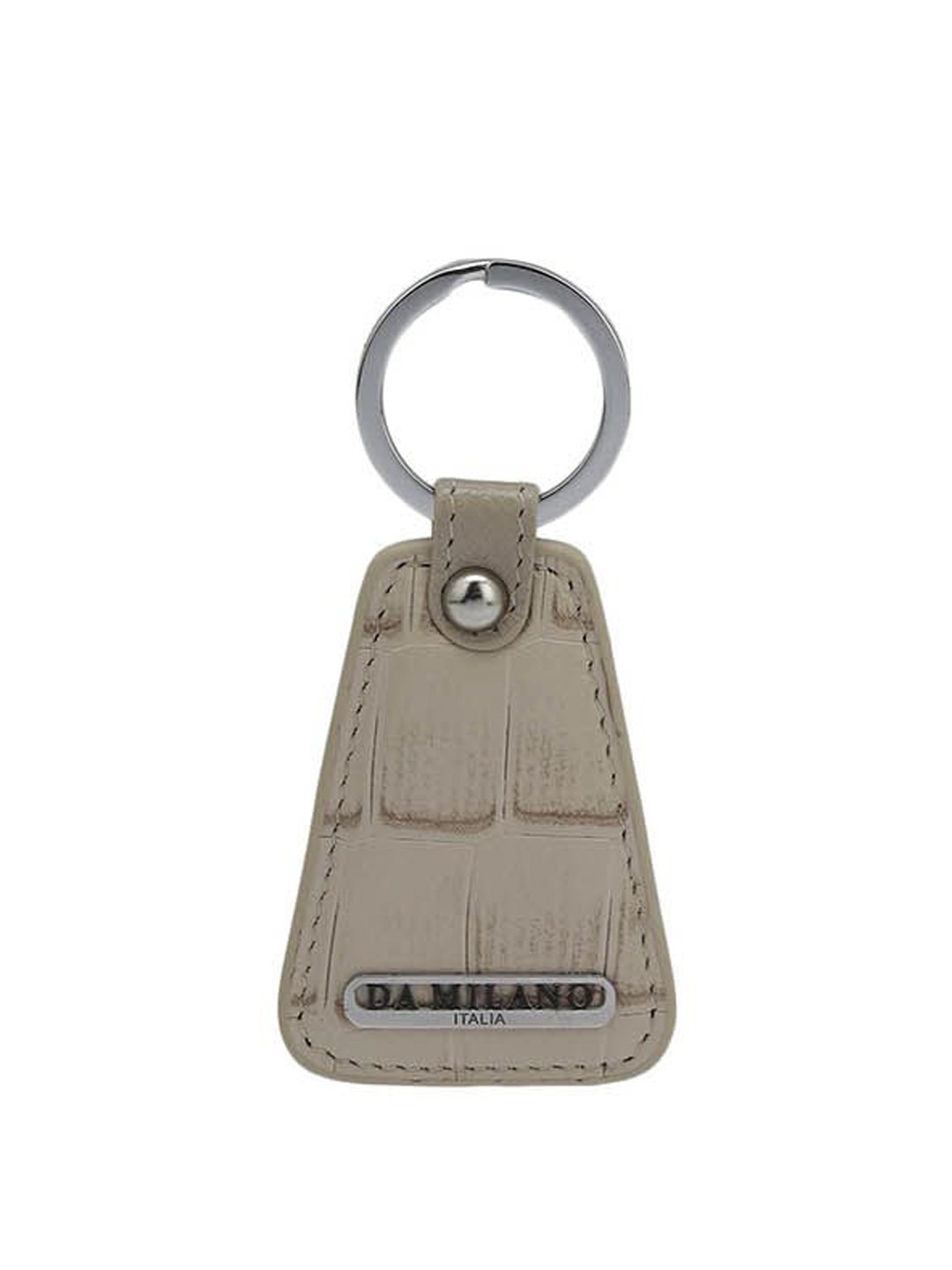 

Da Milano Beige Textured Genuine Leather Key Chain
