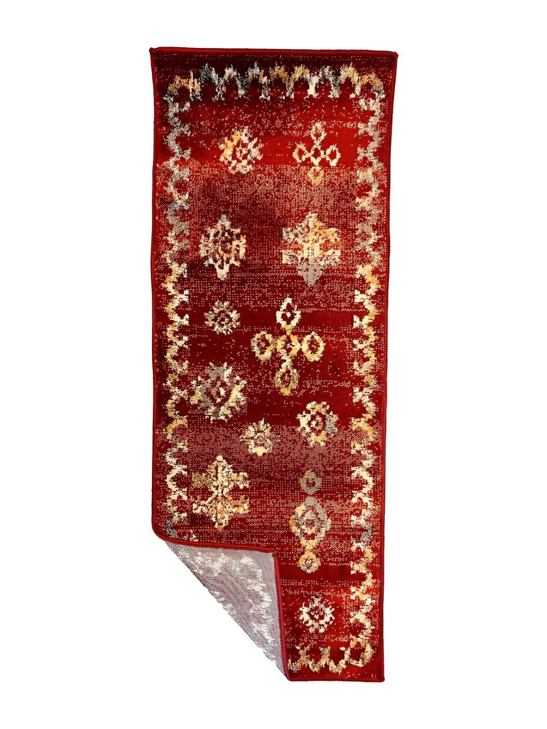

Sapana Carpet-Mats Red & Beige Abstract Printed Floor Runner