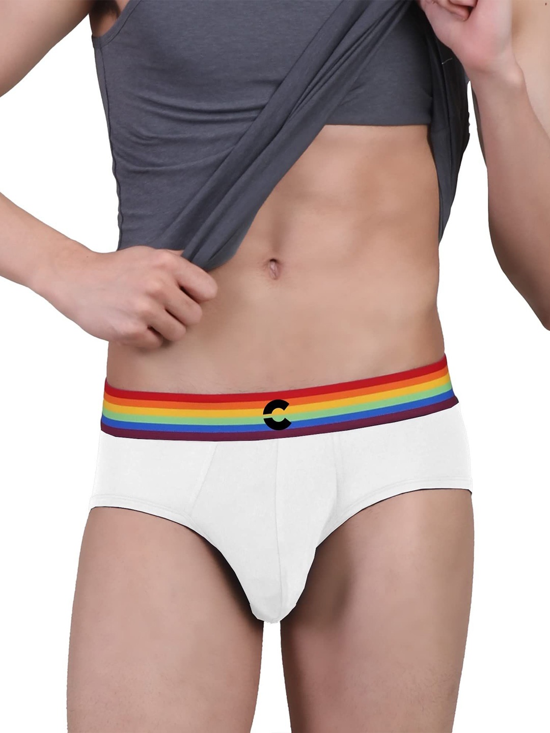 

FREECULTR Men Anti Bacterial Micromodal Basic Brief, White