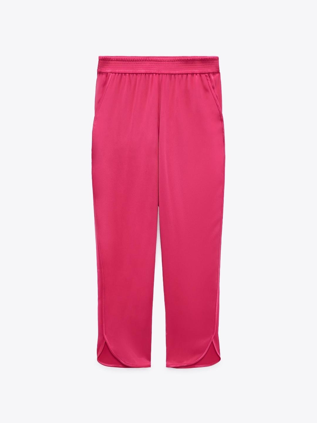 

ZARA Women Purple Trousers