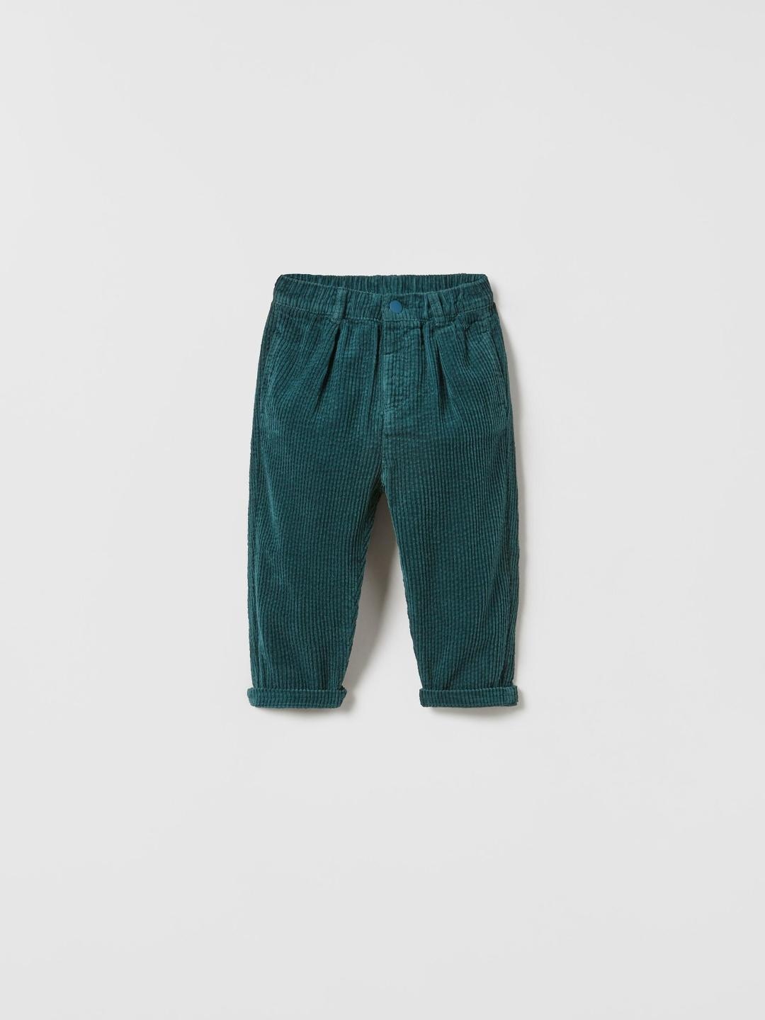 

ZARA Unisex Turquoise Blue Trousers