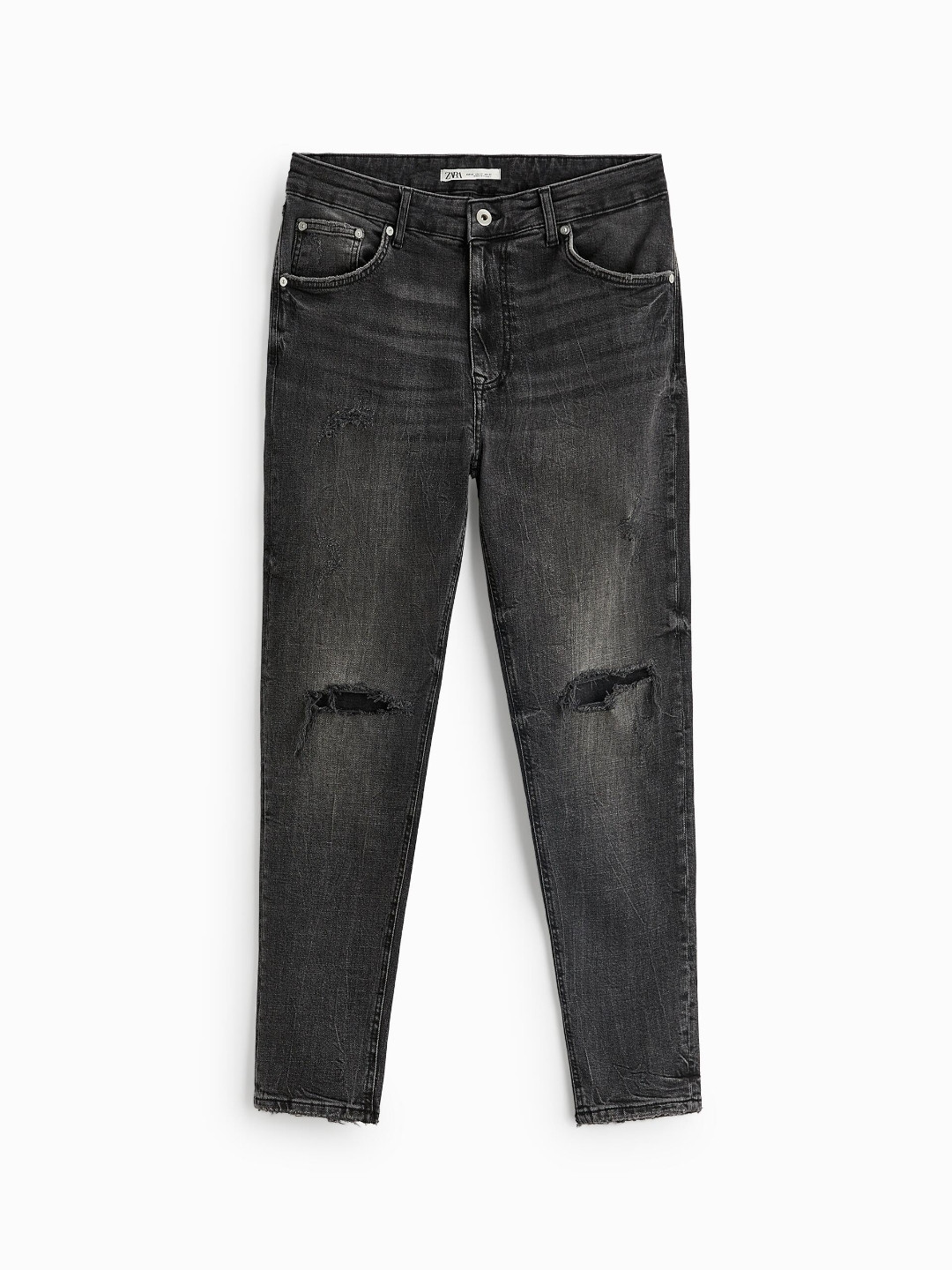 

ZARA Men Grey Trousers