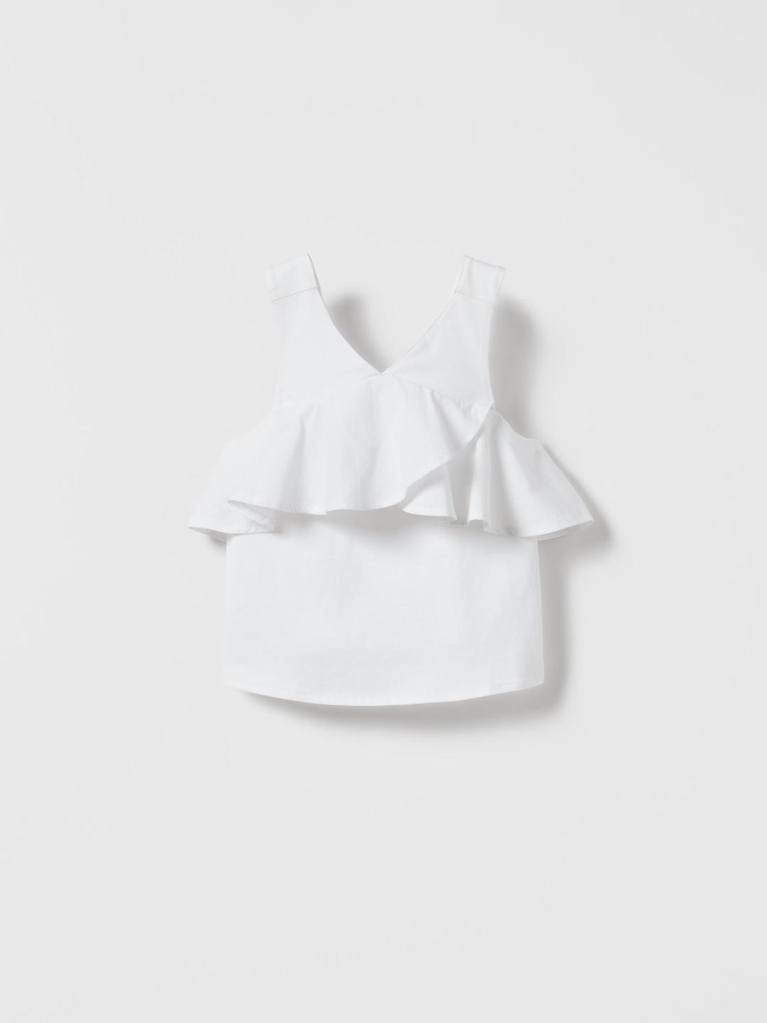 

ZARA Girls White Tshirts