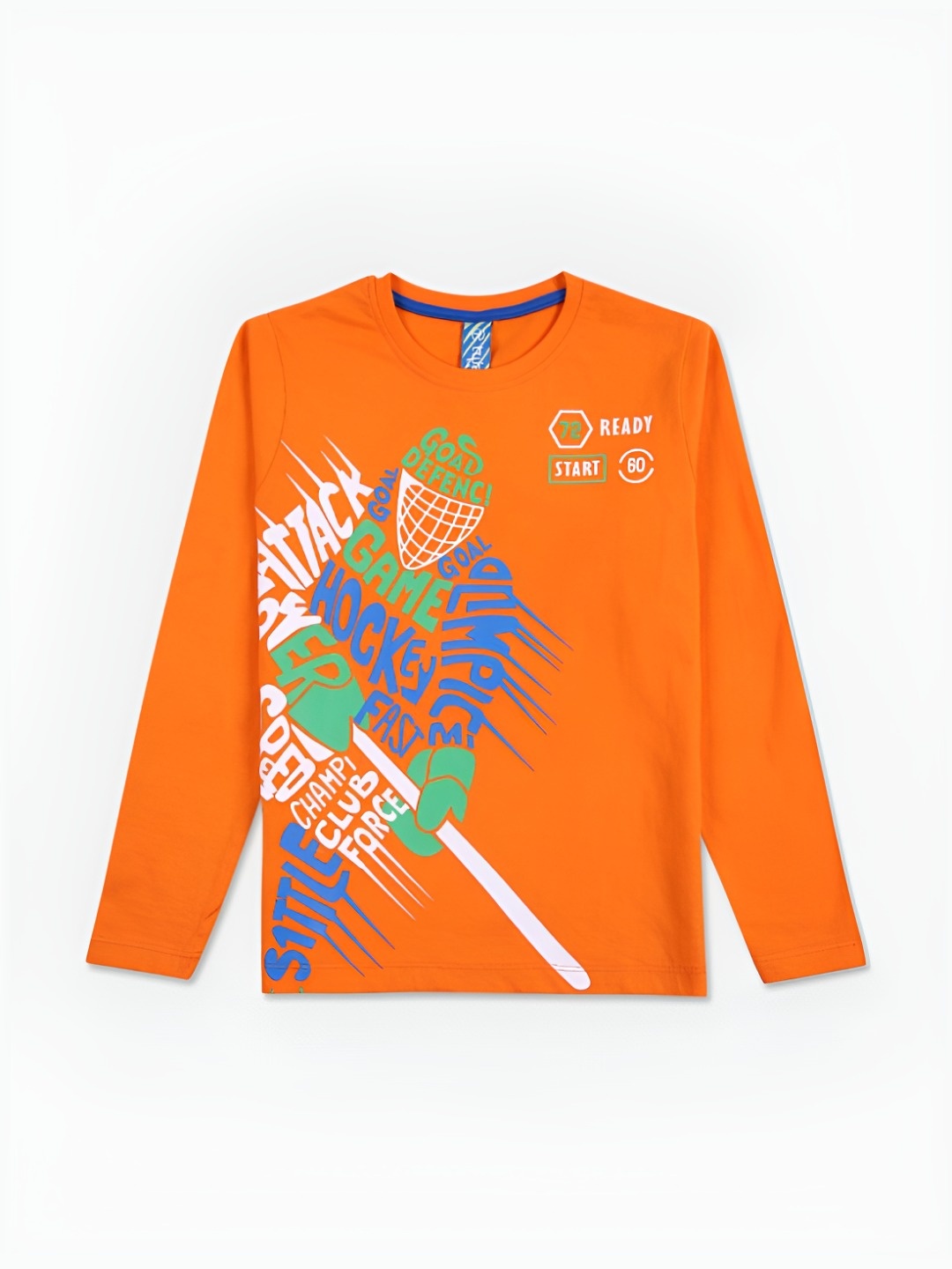 

V-Mart Boys Typography Printed T-shirt, Orange