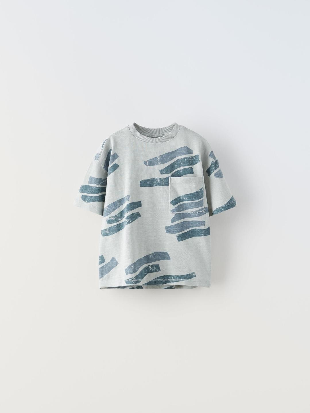 

ZARA Kids-Unisex Blue Tshirts
