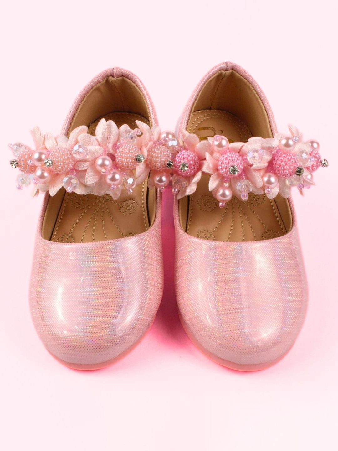 

BAESD Girls Embellished Ballerinas Flats, Pink