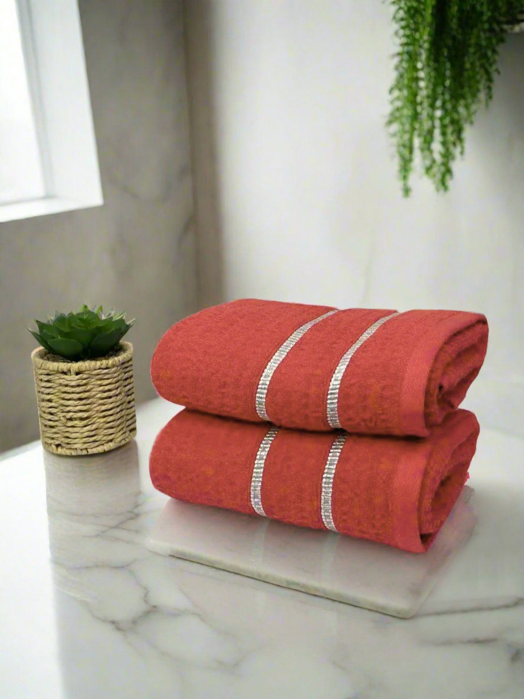 

BIANCA Rust 2 Pieces Pure Cotton 500 GSM Hand Towels