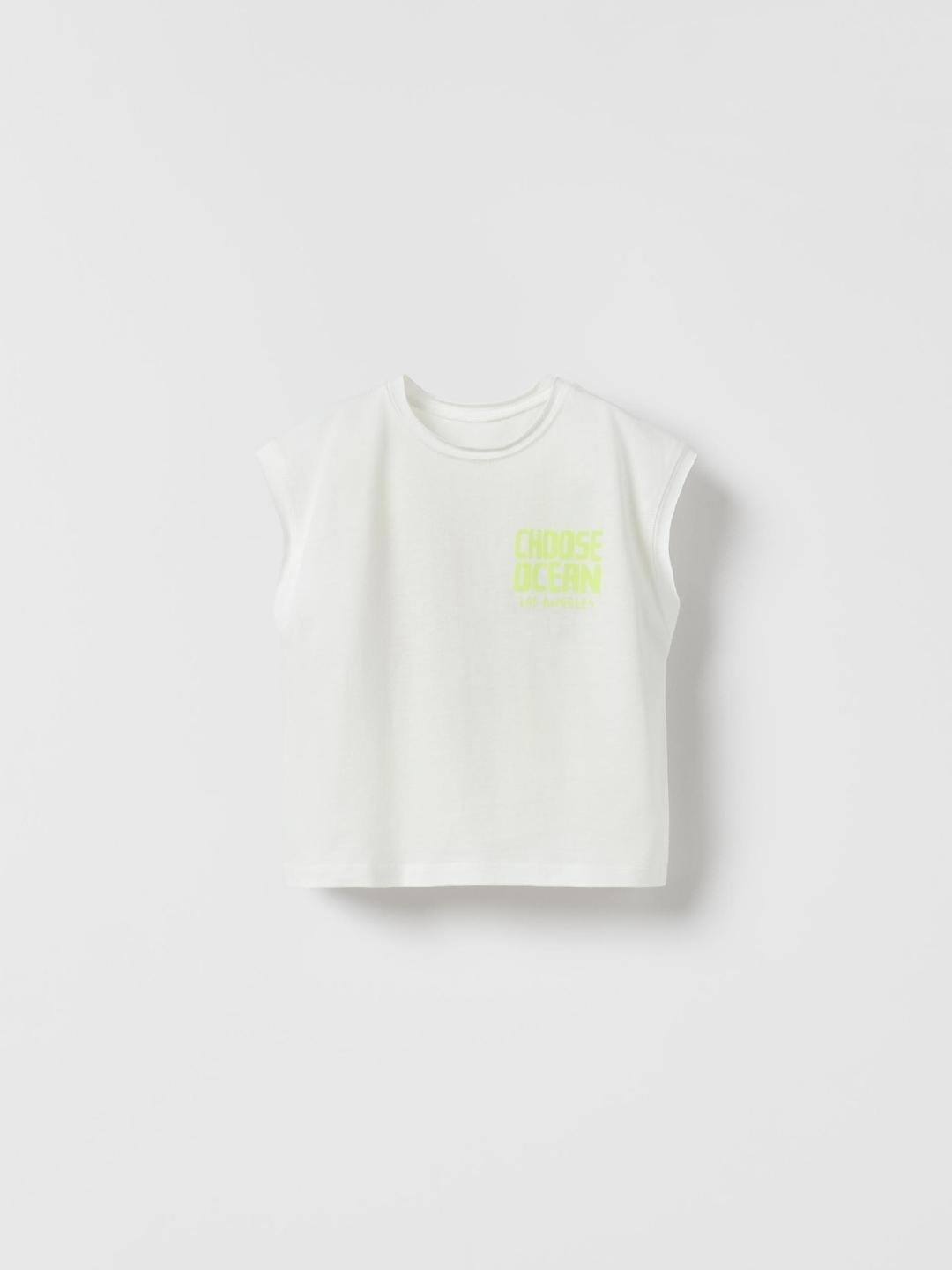 

ZARA Kids-Unisex White Tshirts