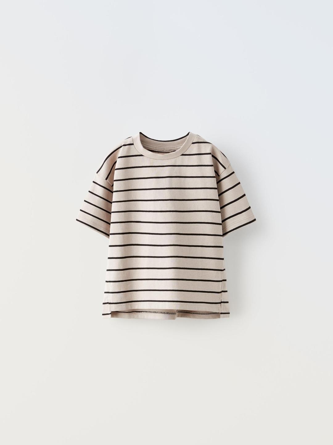 

ZARA Kids-Unisex Cream Tshirts