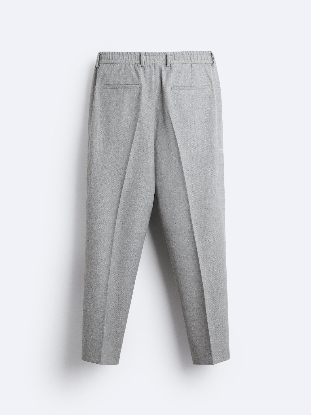 

ZARA Men Grey Trousers