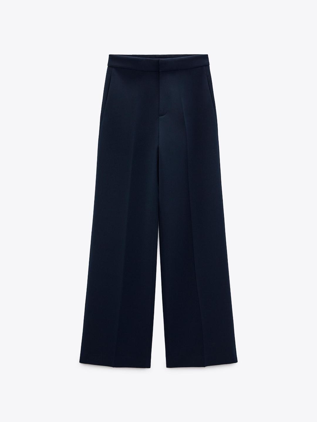 

ZARA Women Navy Blue Trousers