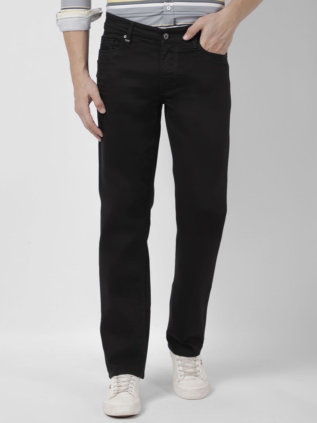 

Numero Uno Men Mid-Rise Stretchable Regular Fit Jeans, Black