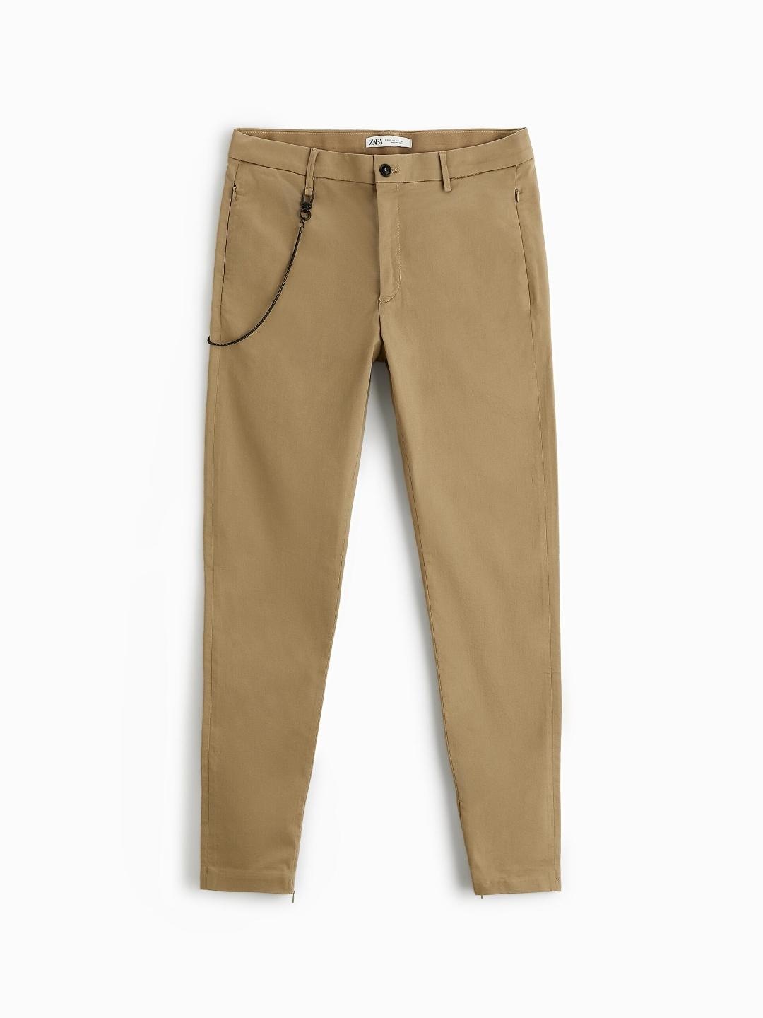 

ZARA Men Beige Trousers