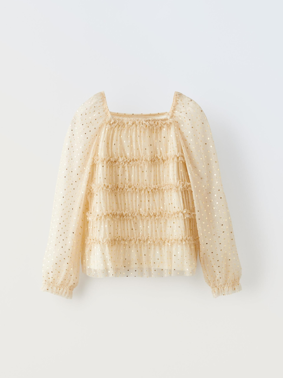 

ZARA Girls Beige Tshirts