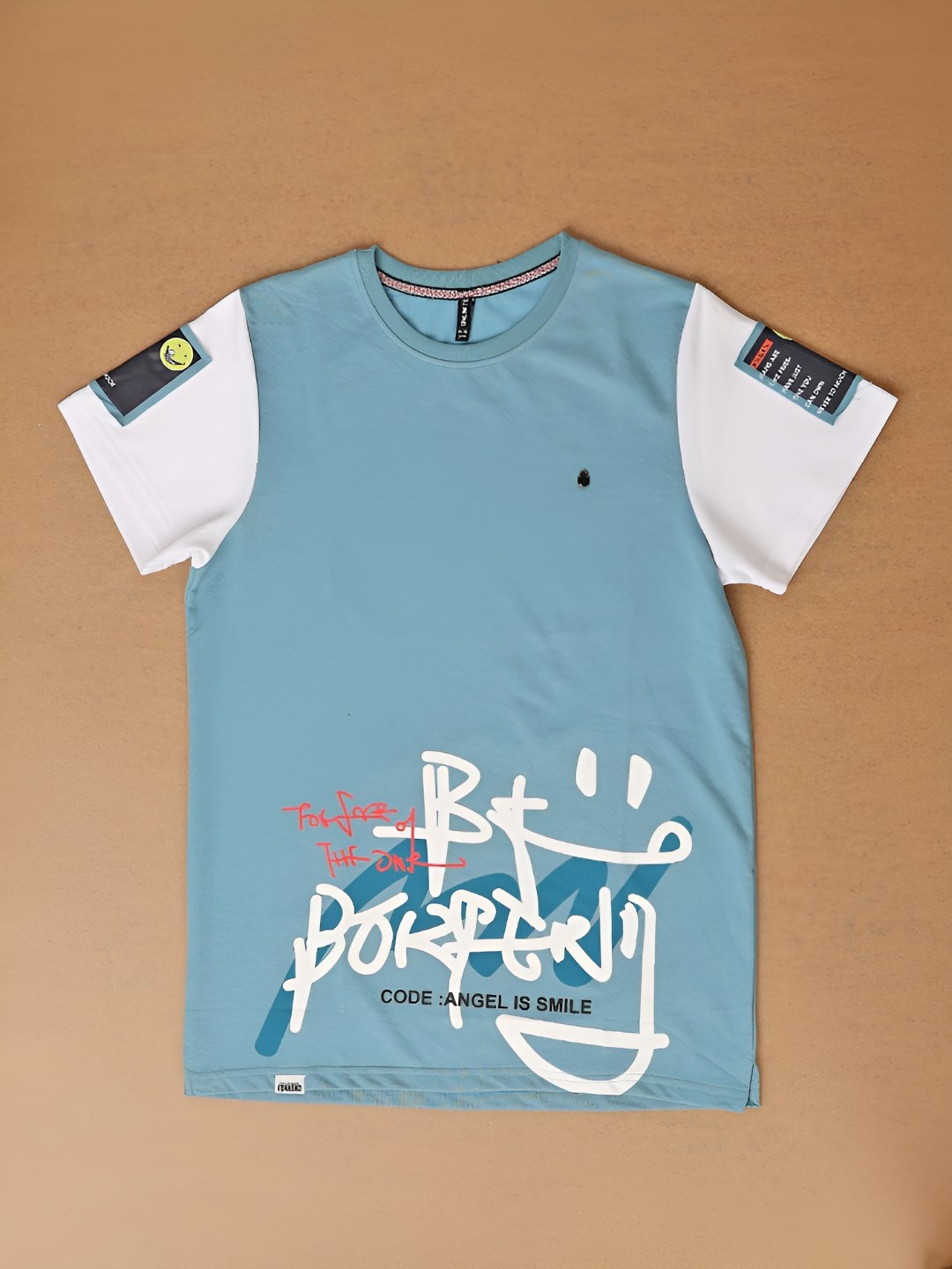 

V-Mart Boys Printed T-shirt, Teal