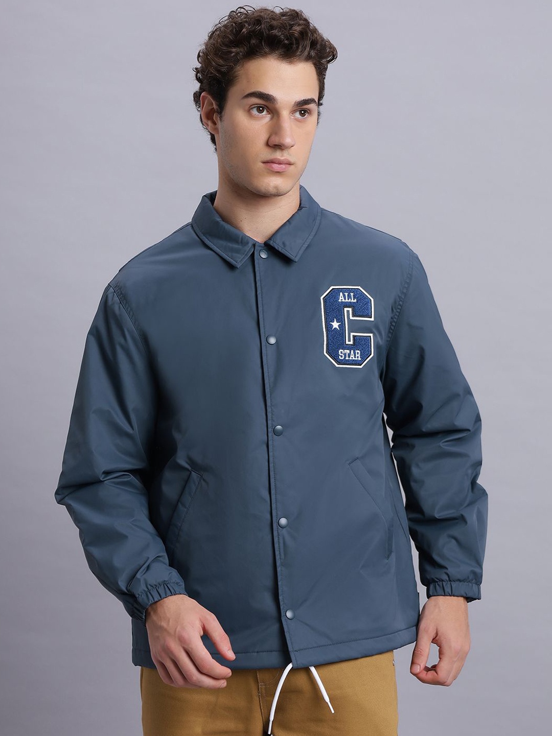 

Converse Men Retro Coaches Jacket, Navy blue