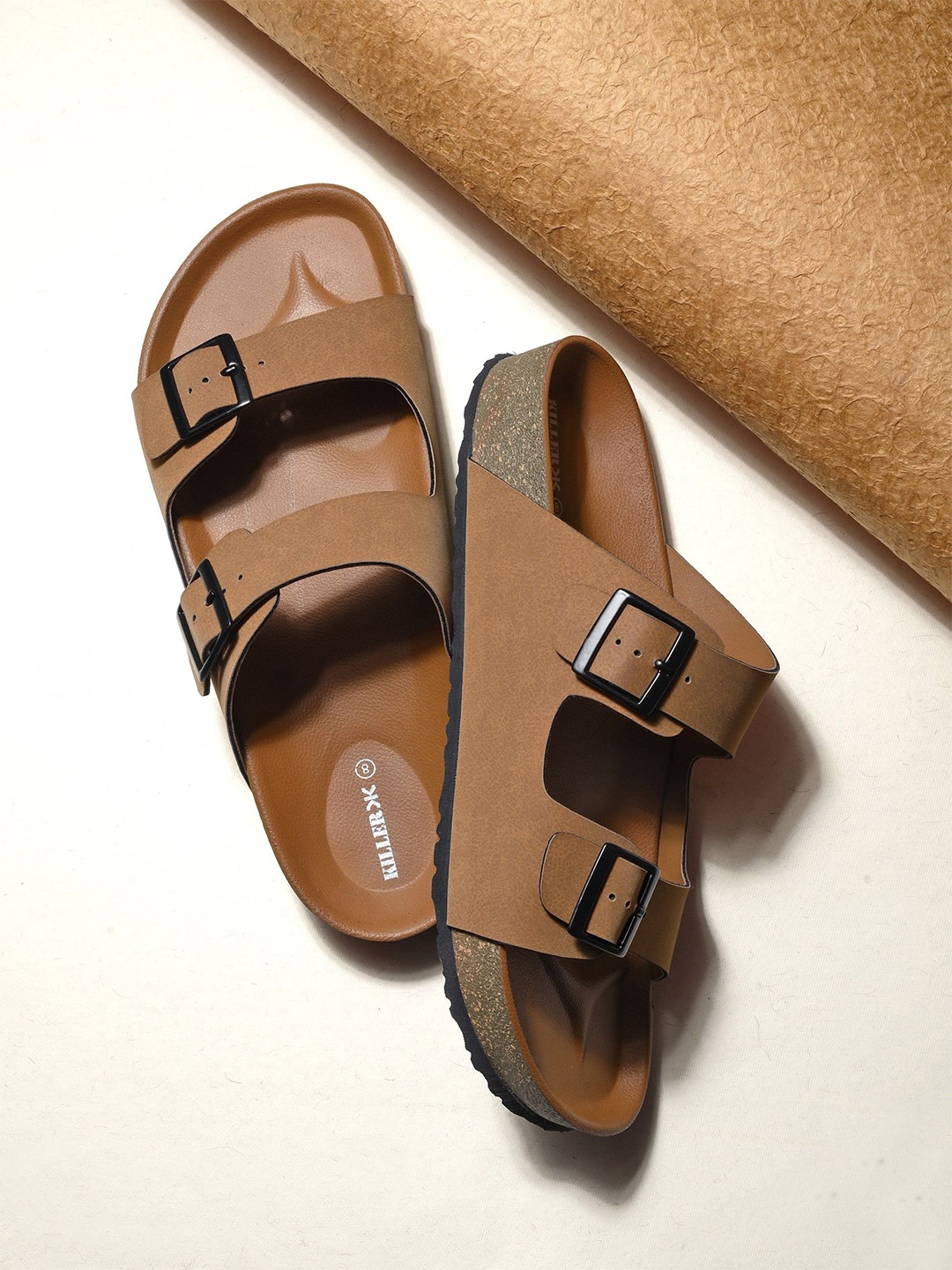 

Killer Men Comfort Sandals, Camel brown