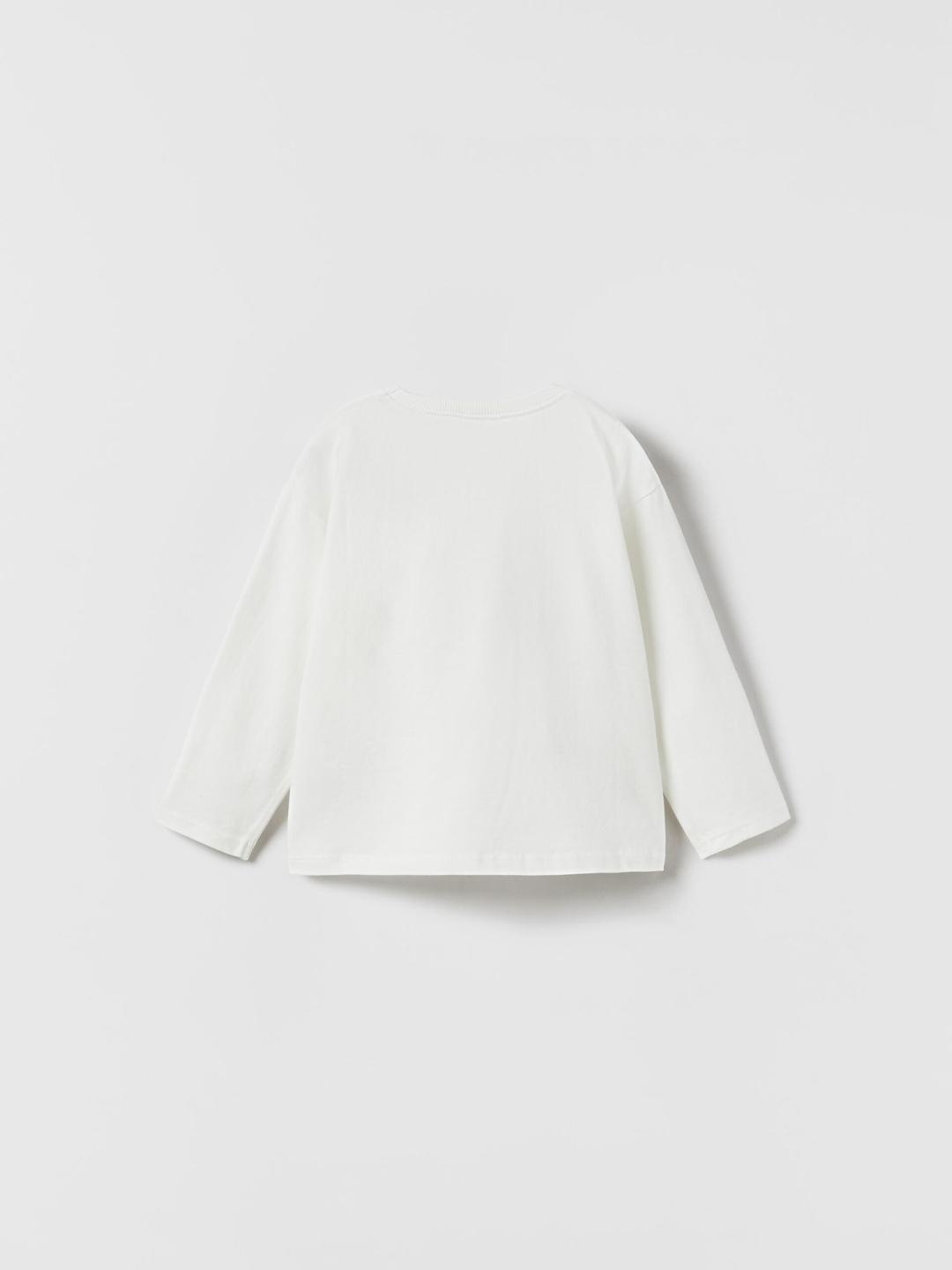 

ZARA Kids-Unisex White Tshirts